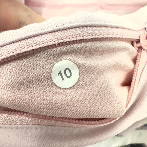 Lululemon SET Run Speed Shorts Sweaty Or Not Tank Size 10 Sunset Blush Quartz - Picture 11 of 16